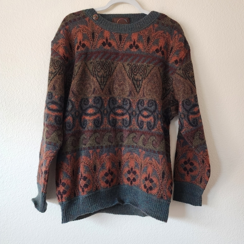 Vintage Bogner Multicolor Knit Sweater 36